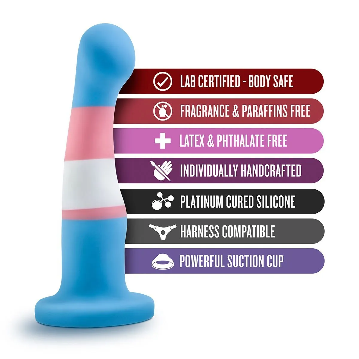 True Blue Pride Avant Dildo