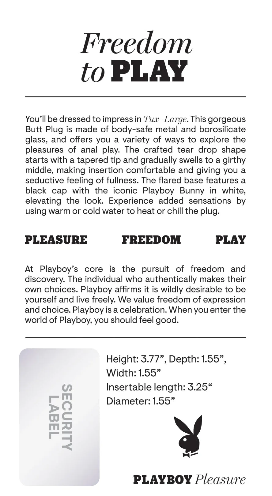 Tux - Large - Playboy Pleasure