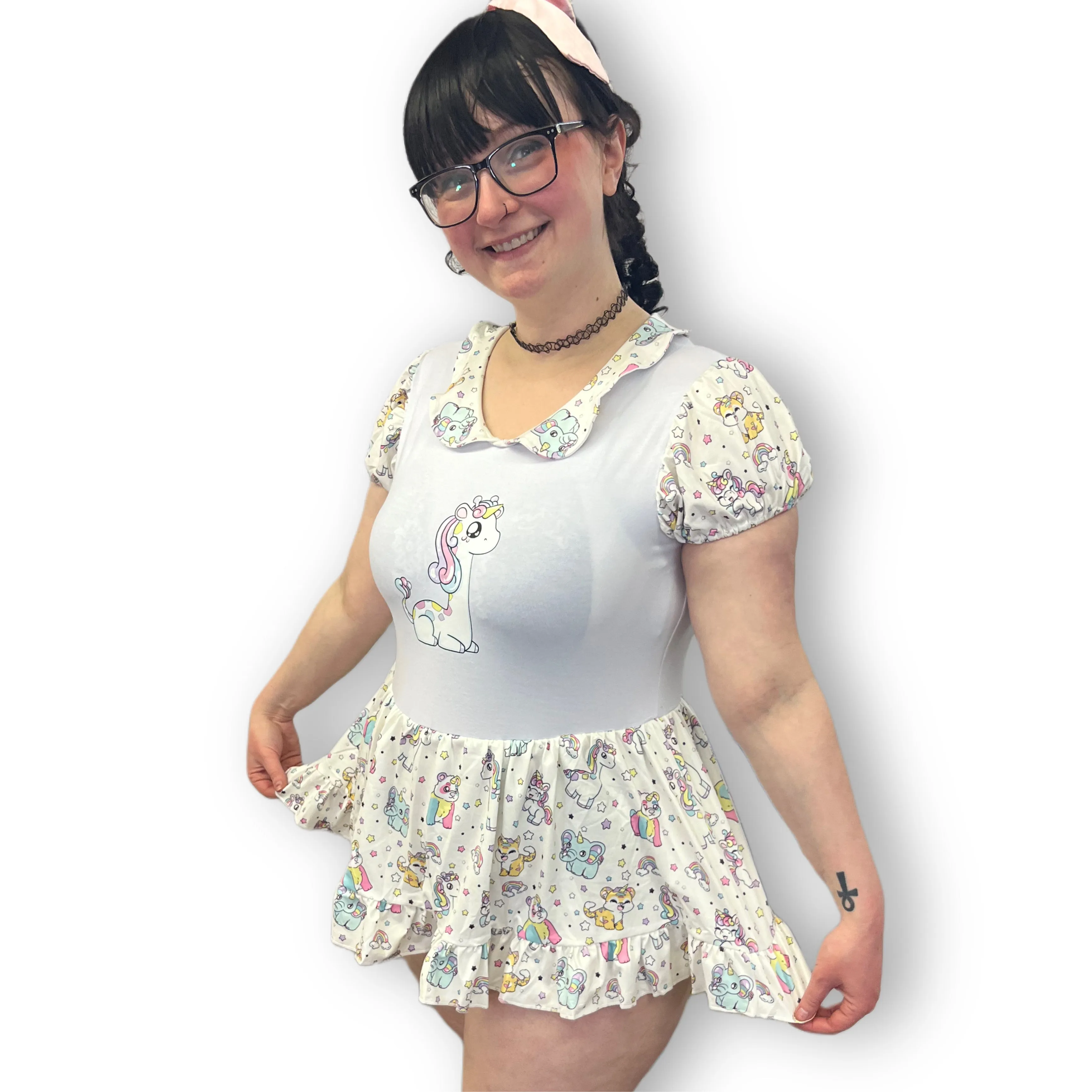 Unicorn Animals Romper Dress