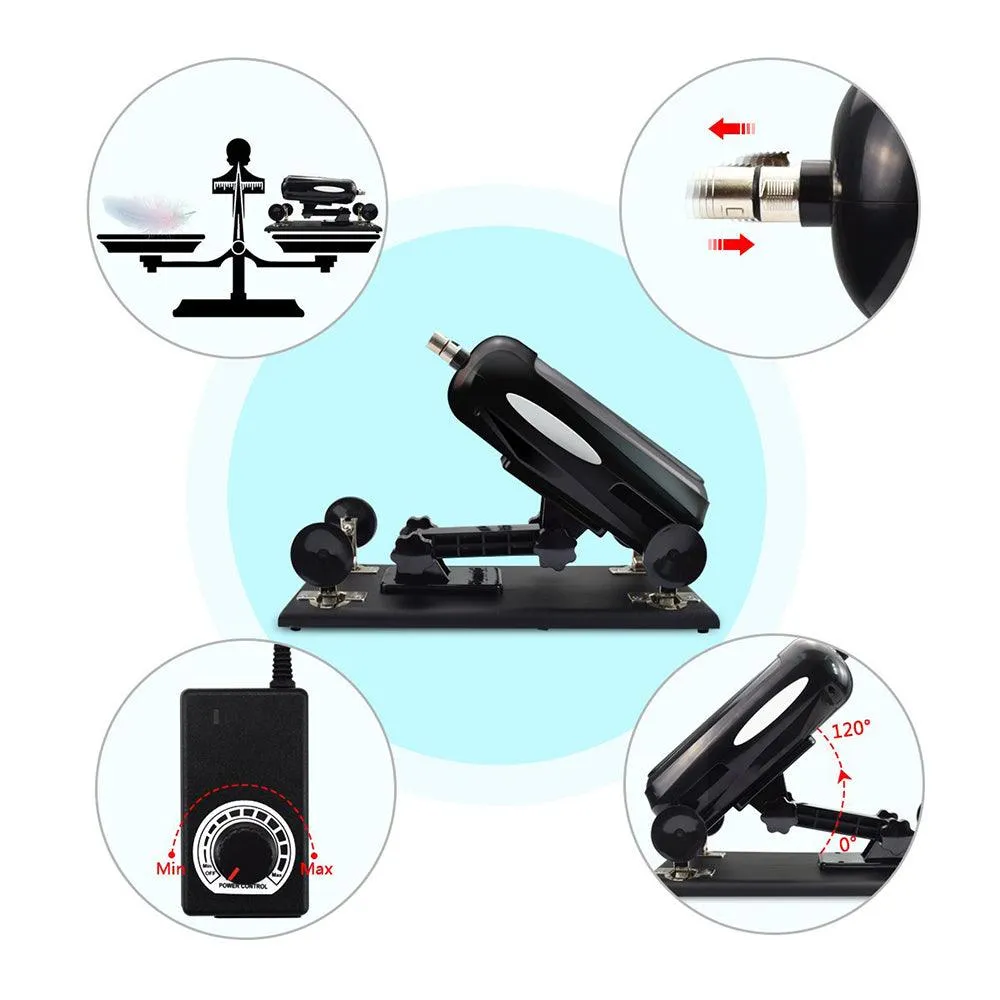 Upgrade Sex Machine 7 Attachments Adjustable Fucking Machine