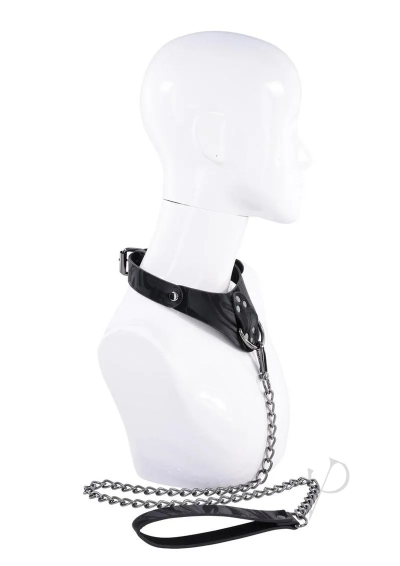 Velvet Noir Collar Leash