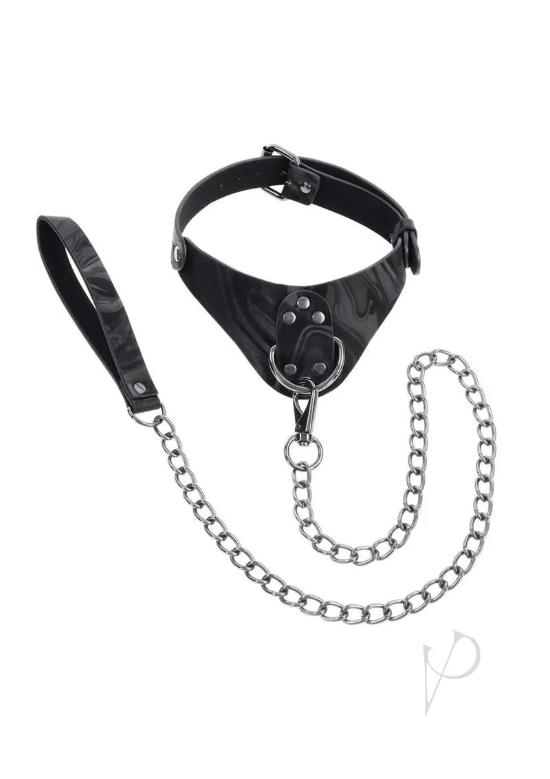 Velvet Noir Collar Leash
