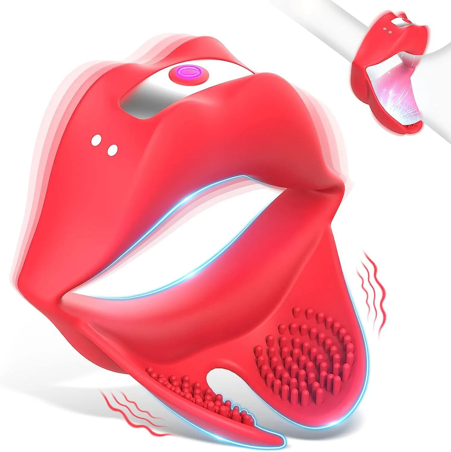 Vibrating Cock Ring Oral Sex Toys - Remote Control Penis Stimulator Mens Vibrator Couple Play