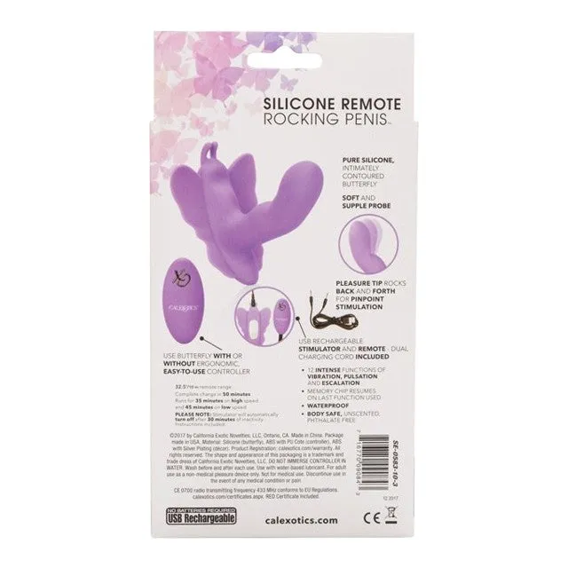 Vibrator CALEXOTICS Venus Butterfly. cu telecomandă. 12 funcții de vibrație. funcție de mișcare pentru stimularea punctului G. mov