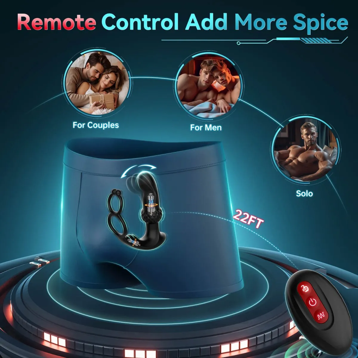 VICTOR| Wigging and Vibrating Remote Control Anal Toy