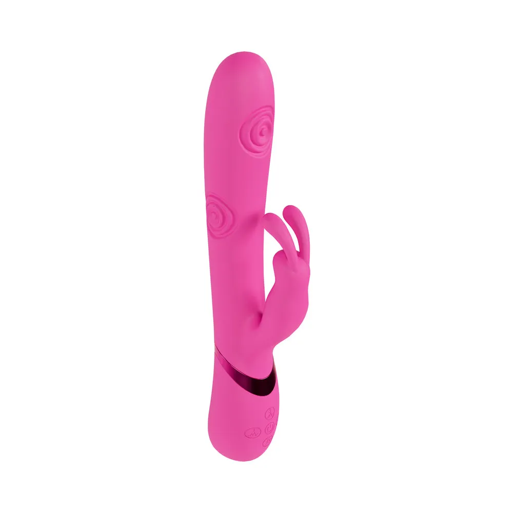 VIVE Mimi Rechargeable G-Spot Vibrating and Tapping Rabbit Pink
