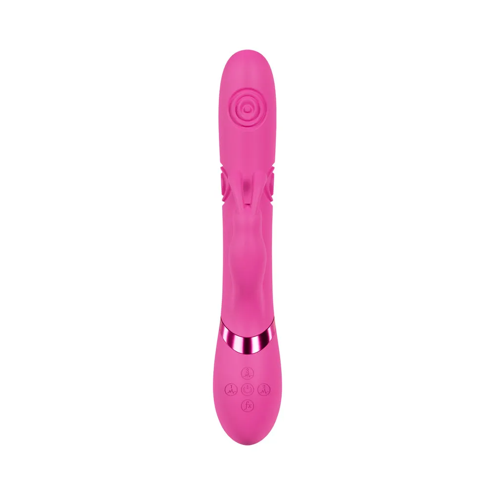 VIVE Mimi Rechargeable G-Spot Vibrating and Tapping Rabbit Pink