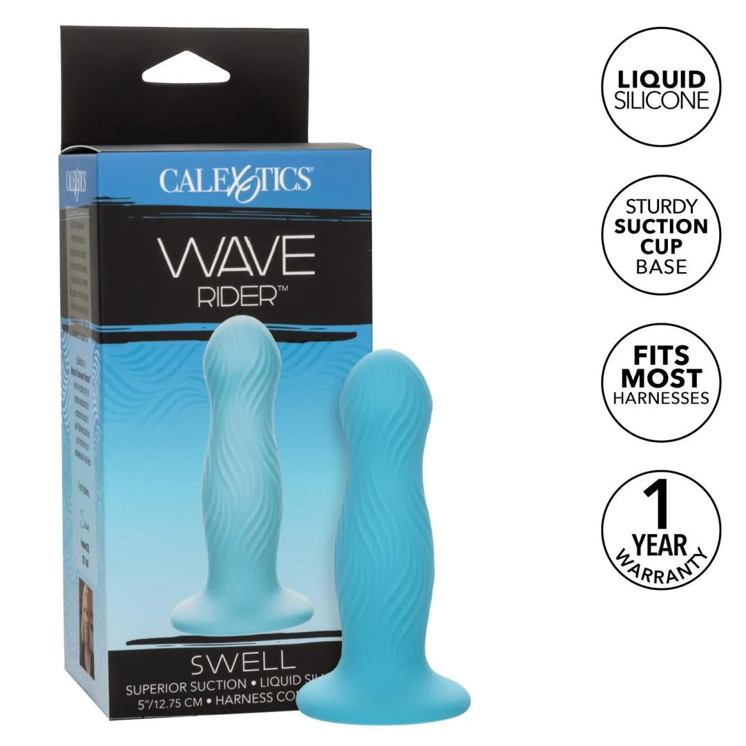 Wave Rider Swell Short. Girthy 5 Inch Liquid Silicone Dildo