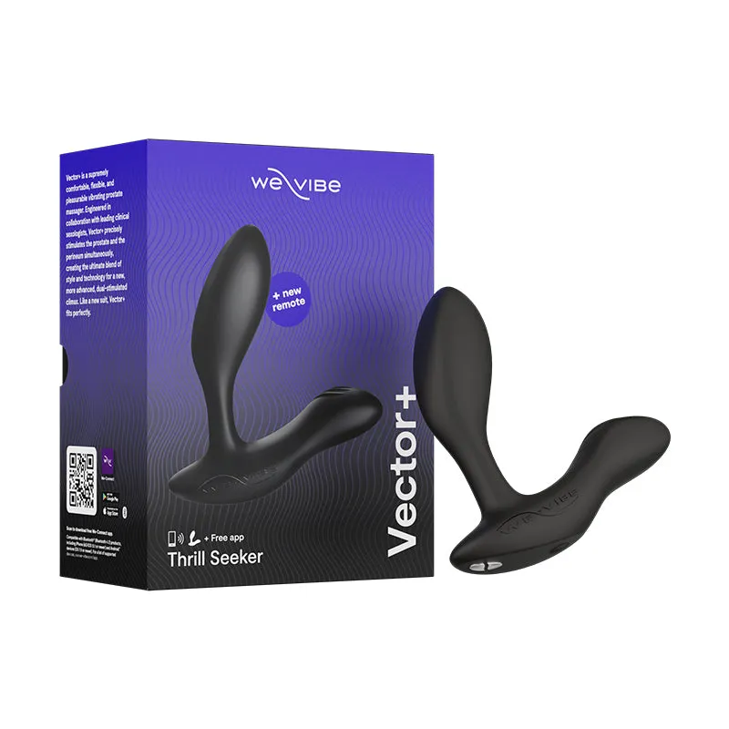 We-Vibe Vector  Dual Stimulation Prostate Massager Charcoal Black