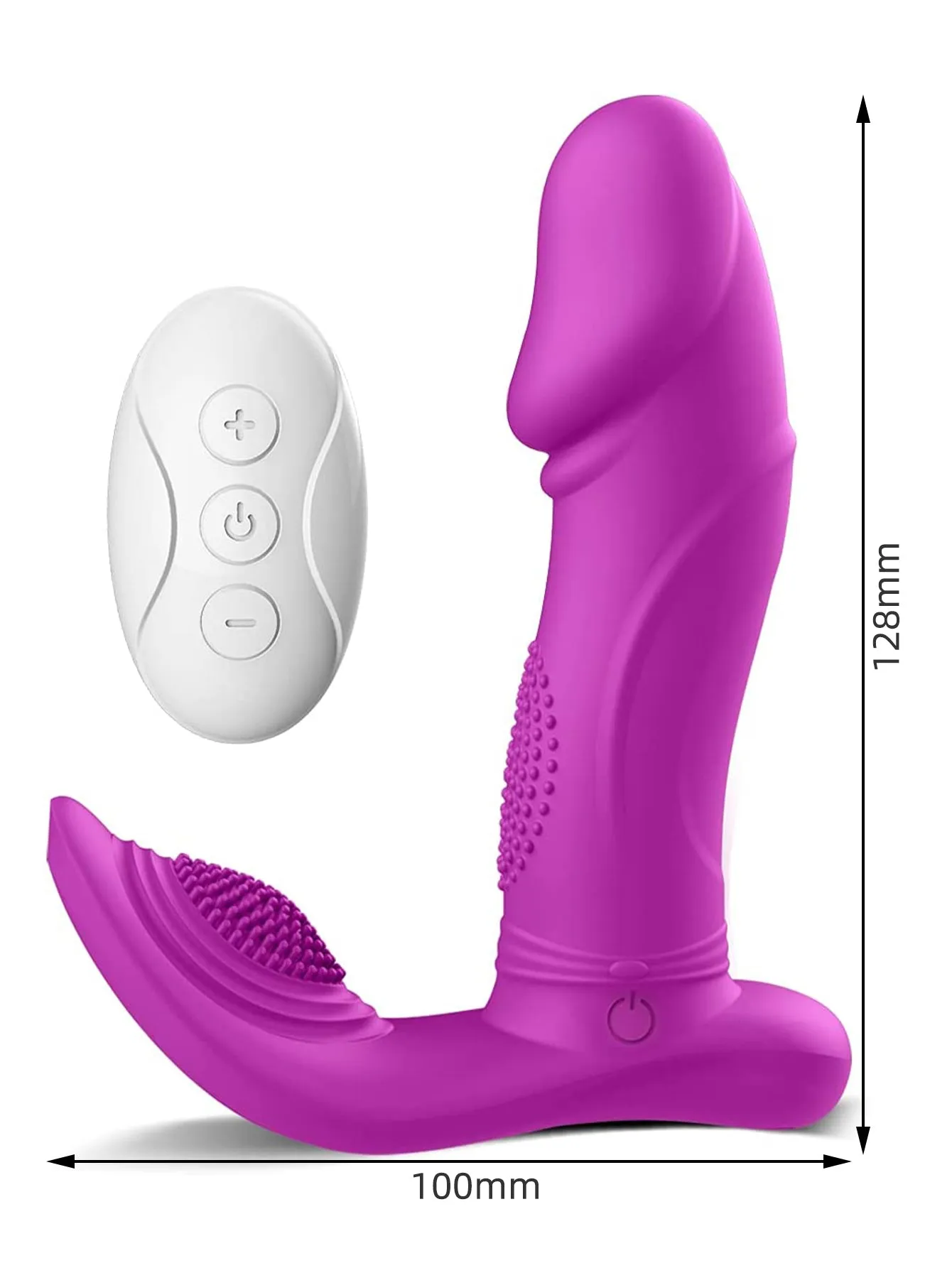 Wearable Wiggling Dildo Vibrator - Remote Control Clitoral G Spot Sex Toys for Women
