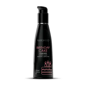 Wicked Aqua Birthday Cake Flavored Water Based Lubricant 4 Oz