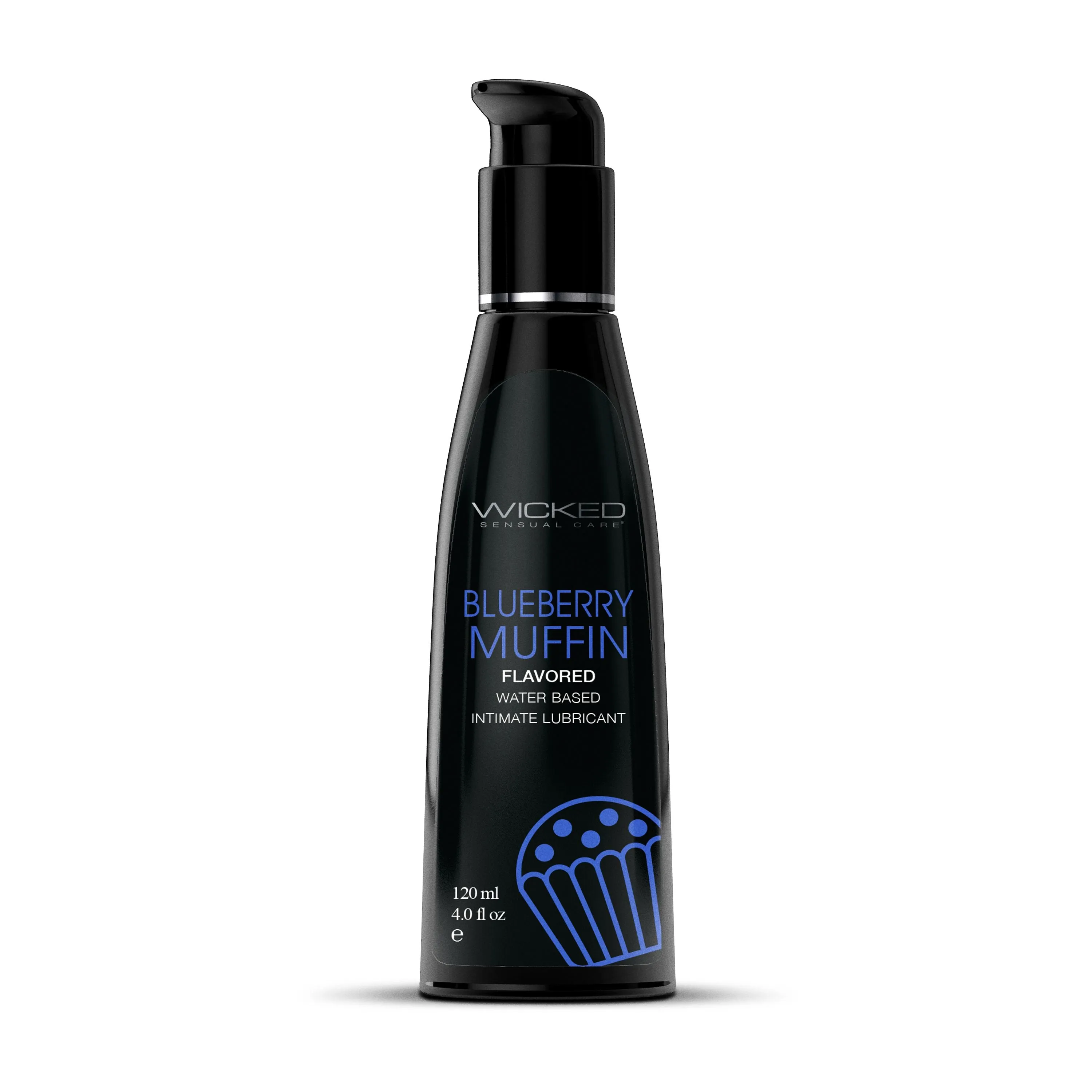 Wicked Aqua Blueberry Muffin Flavored Water Based Lubricant 4 OZ