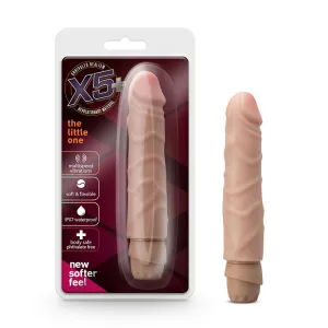 X5 Plus The Little One Realistic 6.75 in. Vibrating Dildo Beige