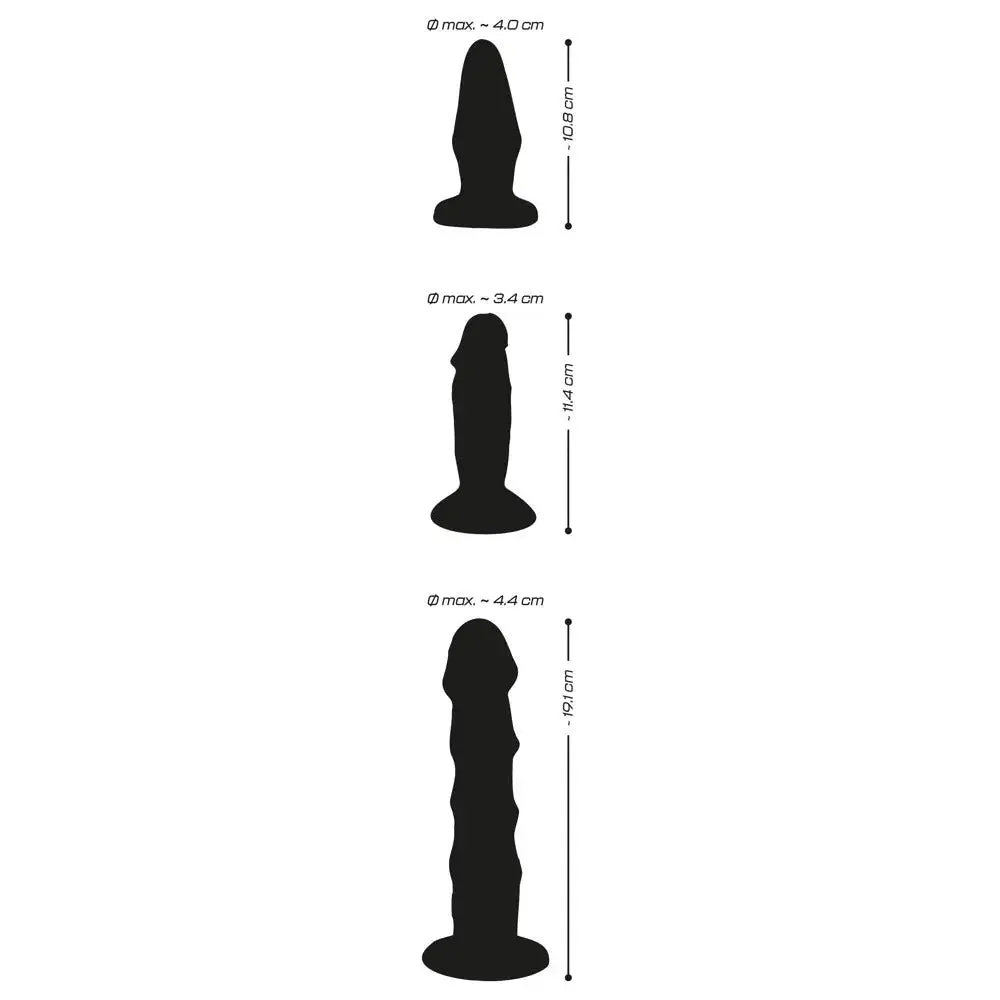 You2toys Pink Crystal Anal Training Set with Suction Cup