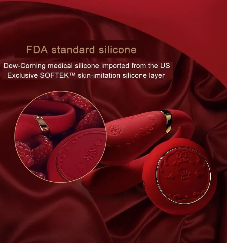 ZALO Double-head Couples G Spot U-type Silicone Stimulator Wireless App Remote Control Vibrator