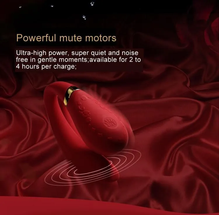 ZALO Double-head Couples G Spot U-type Silicone Stimulator Wireless App Remote Control Vibrator