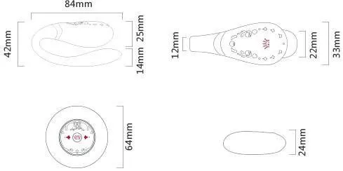 ZALO Double-head Couples G Spot U-type Silicone Stimulator Wireless App Remote Control Vibrator