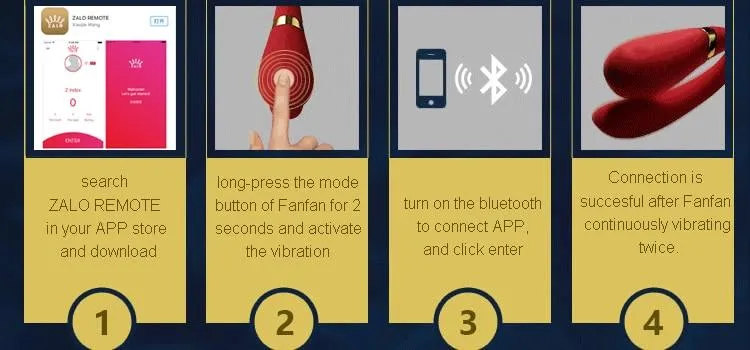 ZALO Double-head Couples G Spot U-type Silicone Stimulator Wireless App Remote Control Vibrator