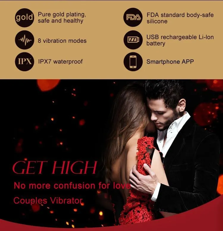 ZALO Double-head Couples G Spot U-type Silicone Stimulator Wireless App Remote Control Vibrator
