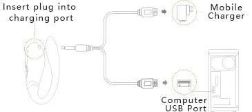ZALO Double-head Couples G Spot U-type Silicone Stimulator Wireless App Remote Control Vibrator